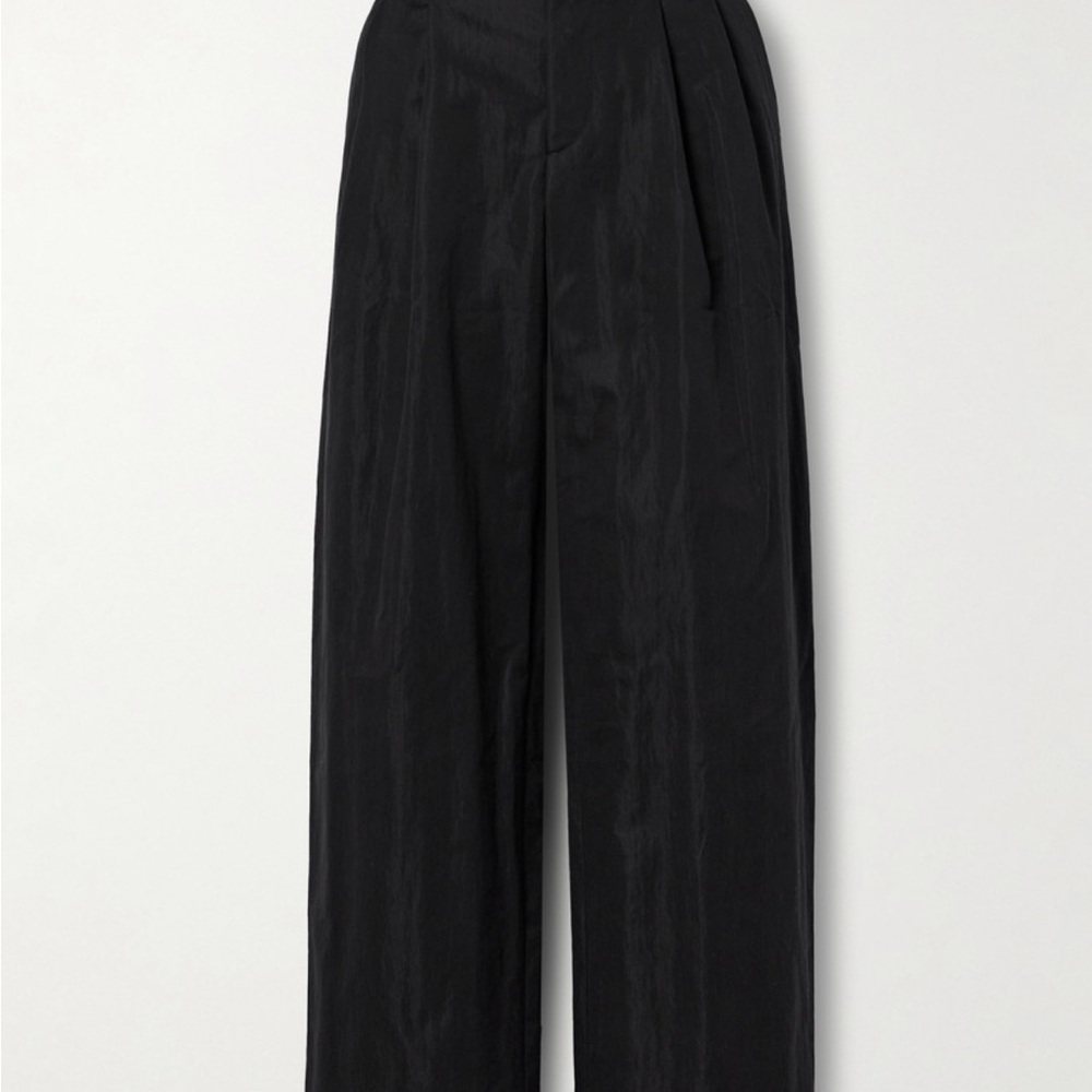 WARDROBE.NYC
Pleated cotton-blend twill wide-leg pants
